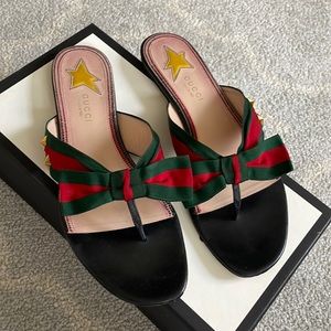 Gucci Aline Bow Thong sandal
